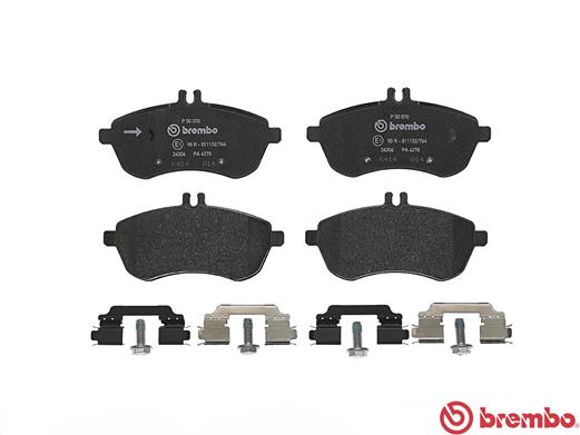 A.B.S. P 50 070 BREMBO BREMSBELÄGE, RICHTUNGSGEBUNDEN Bremsbelagsatz, Scheibenbremse